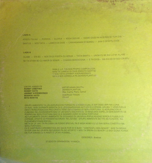 Grupo Ambiente : Kristu Ta Aki (LP, Album)