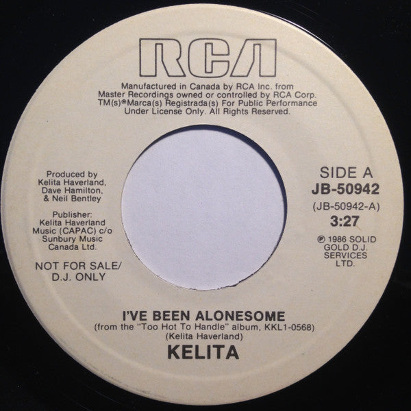 Kelita (2) : I've Been Alonesome (7", Single, Promo)