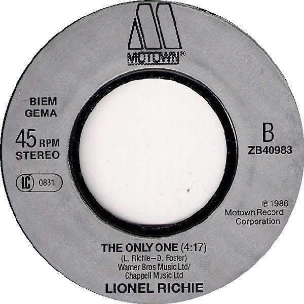 Lionel Richie : Love Will Conquer All (7", Single)