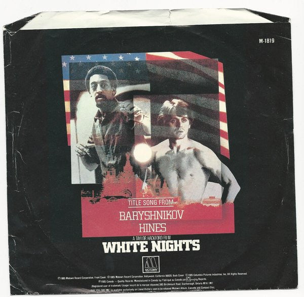 Lionel Richie : Say You, Say Me (Title Song From White Nights) (7")