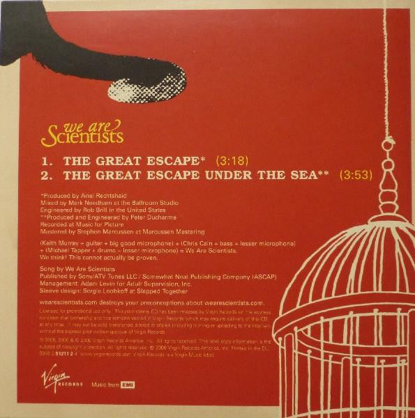 We Are Scientists : The Great Escape (CD, Single, Promo)