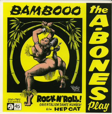 The A-Bones : Play Bamboo Rock N' Roll! (7", Single, Red)