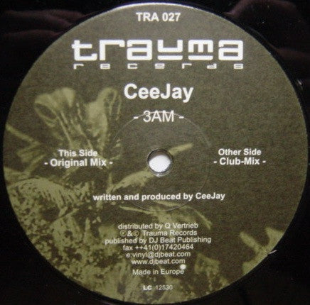 DJ CeeJay : 3AM (12")