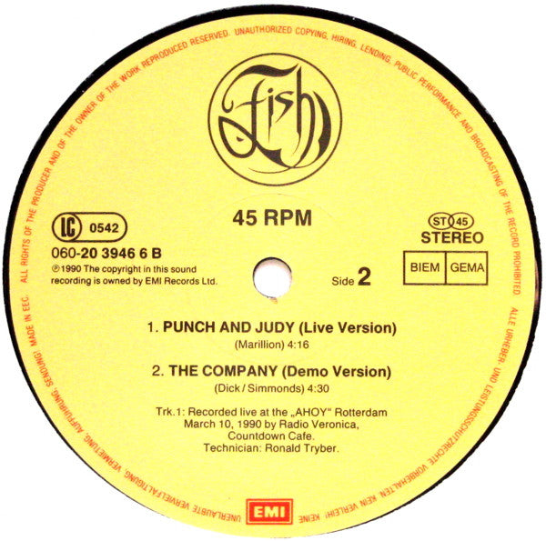 Fish : The Company (12", Maxi)