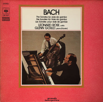 Johann Sebastian Bach - Leonard Rose, Glenn Gould : The Sonatas For Viola Da Gamba (LP, Album)