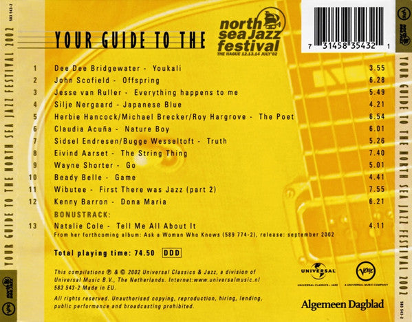 Various : Your Guide To The North Sea Jazz Festival 2002 (CD, Comp, Smplr)