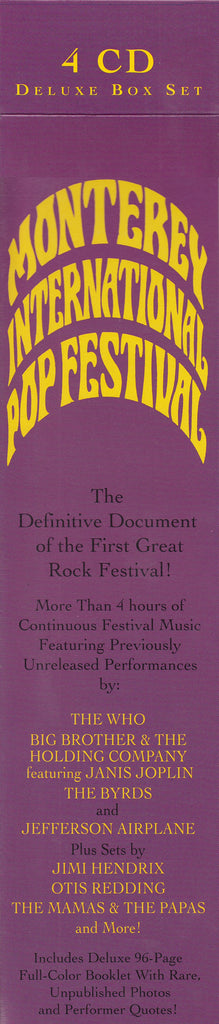 Various : The Monterey International Pop Festival (Box, Car + 4xCD, Comp, RM)