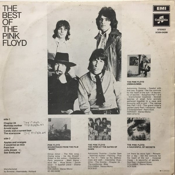 Pink Floyd : The Best Of The Pink Floyd (LP, Comp, Bla)