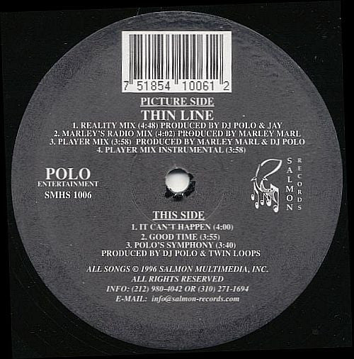 Roxanne Shanté : Thin Line (12", EP, Ltd)