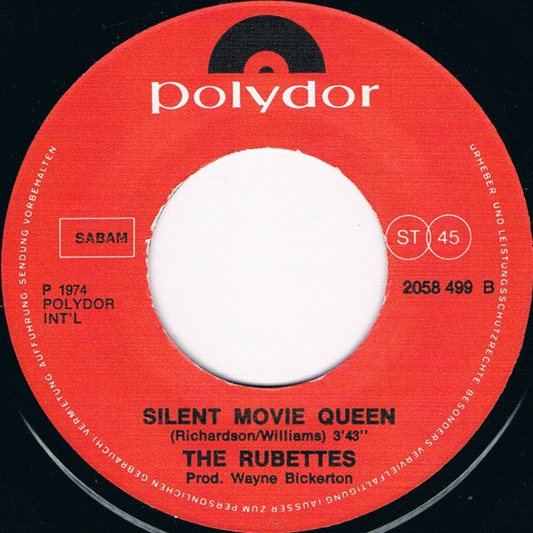The Rubettes : Tonight (7", Single)
