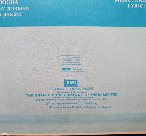 Kishore Kumar : Memories That Linger (LP)