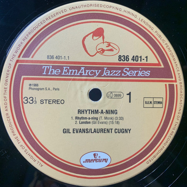 Gil Evans / Laurent Cugny / Big Band Lumière : Rhythm A Ning (LP, Album)