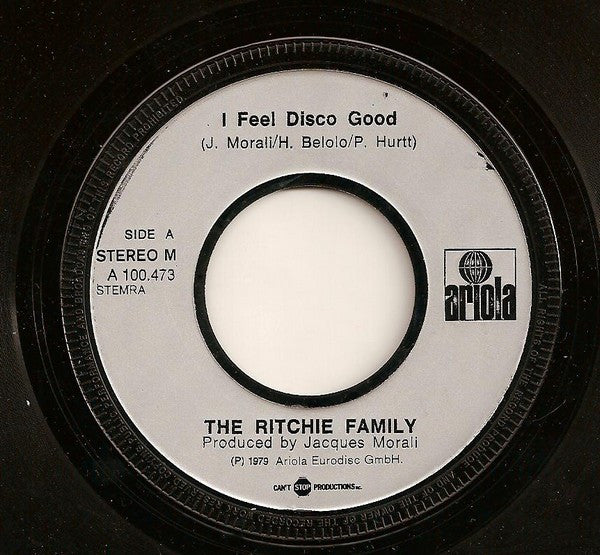 The Ritchie Family : I Feel Disco Good (7", Single)