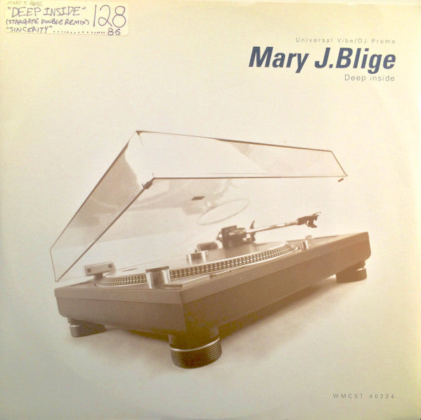 Mary J. Blige : Deep Inside (12", Promo)