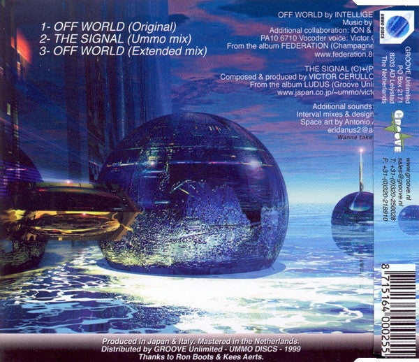 Intelligentsia - Victor Cerullo : The Signal To Off World (CD, Single)