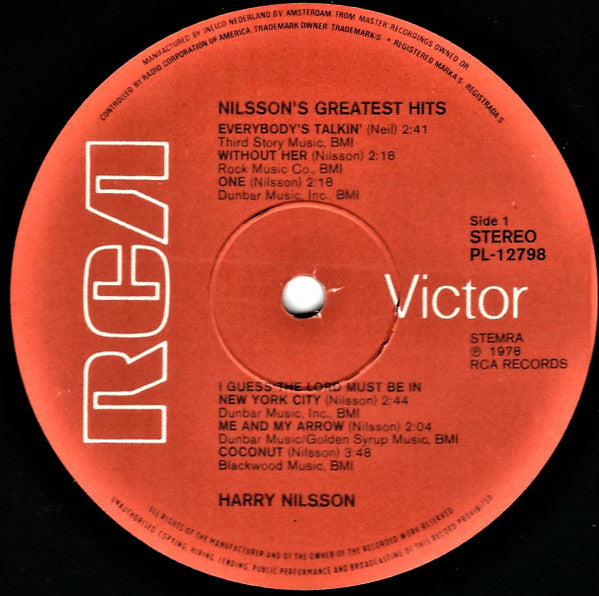Nilsson* : Greatest Hits (LP, Comp)