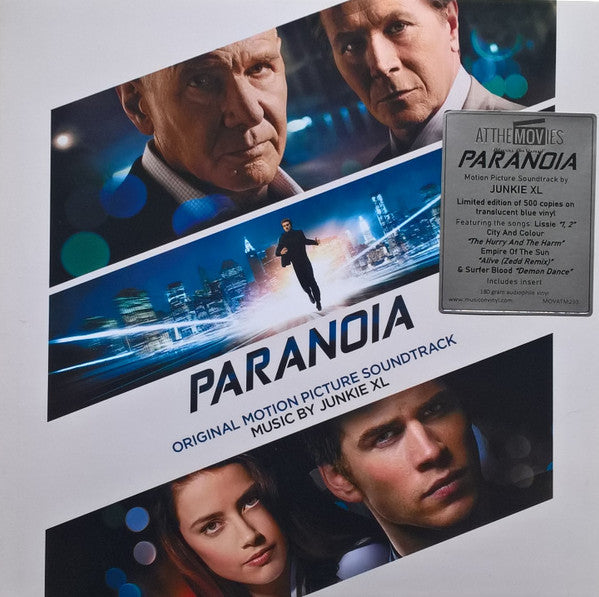 Junkie XL : Paranoia (Original Motion Picture Soundtrack)  (LP, Album, Dlx, Ltd, Num, RE,  Bl)