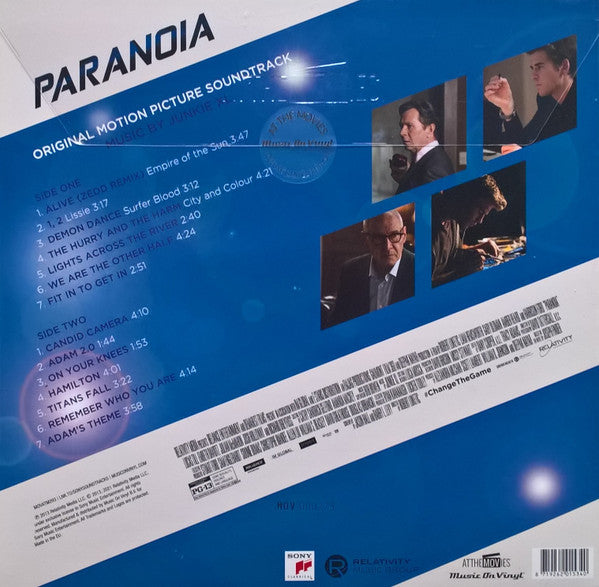 Junkie XL : Paranoia (Original Motion Picture Soundtrack)  (LP, Album, Dlx, Ltd, Num, RE,  Bl)
