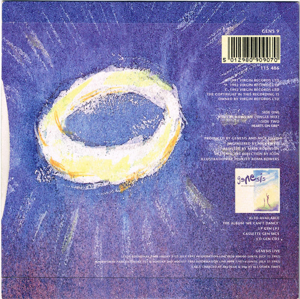 Genesis : Jesus He Knows Me (7", Single)