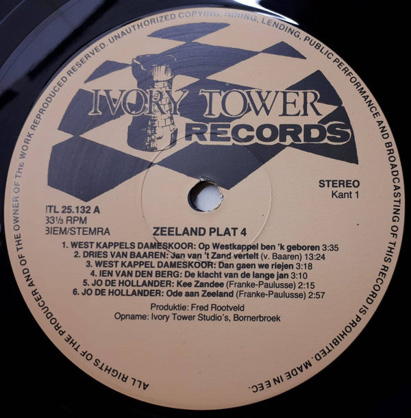 Various : Zeeland Plat 4 (LP, Album)
