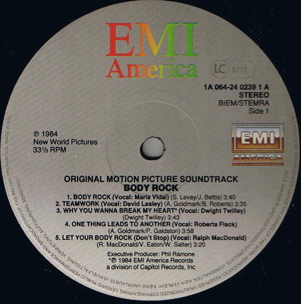 Various : Body Rock (Original Motion Picture Soundtrack) (LP, Album)