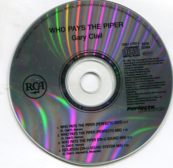 Gary Clail & On-U Sound System : Who Pays The Piper? (CD, Maxi)