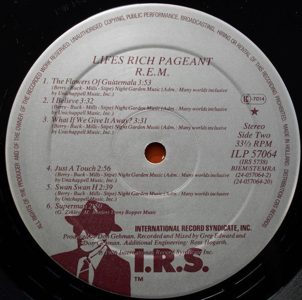 R.E.M. : Lifes Rich Pageant (LP, Album)