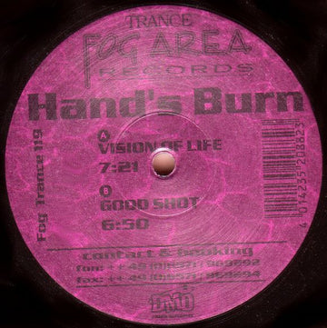 Hand's Burn : Vision Of Life (12")