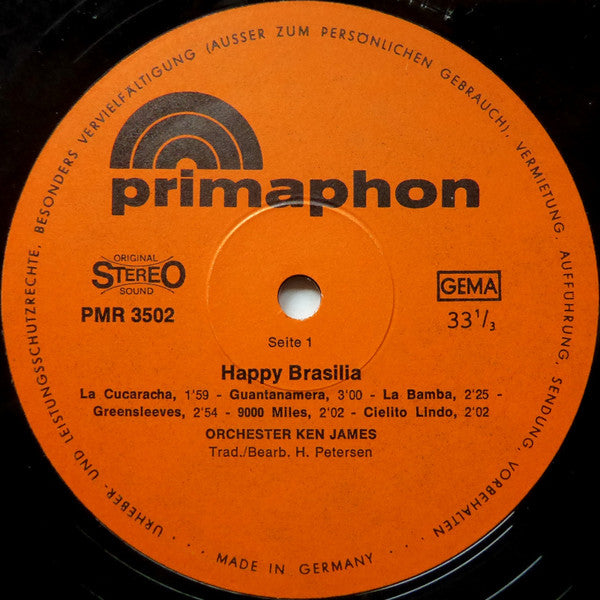 Ken James (2) : Happy Brasilia (LP, Album)