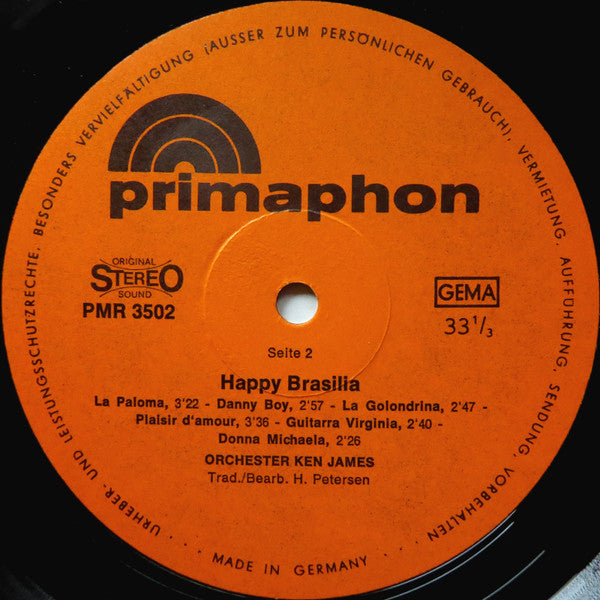 Ken James (2) : Happy Brasilia (LP, Album)