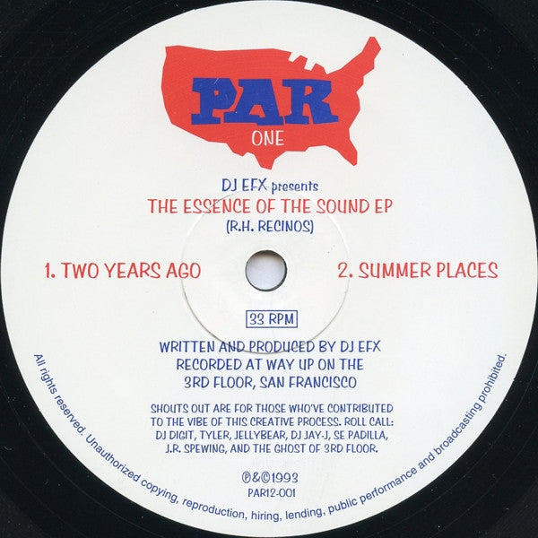 DJ EFX : The Essence Of The Sound EP (12", EP)