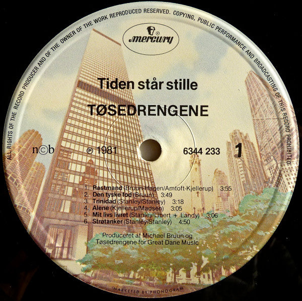 Tøsedrengene : Tiden Står Stille (LP, Album)