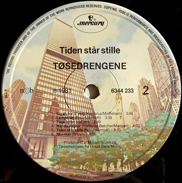 Tøsedrengene : Tiden Står Stille (LP, Album)