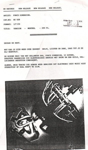 Force Dimension* : Tension (12", Maxi, W/Lbl)