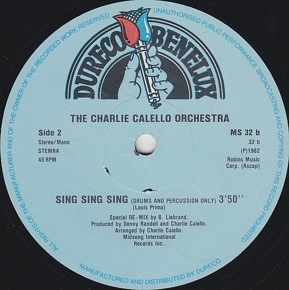 The Charlie Calello Orchestra : Sing, Sing, Sing (12", Maxi)