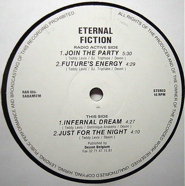 Eternal Fiction : Join The Party (12")