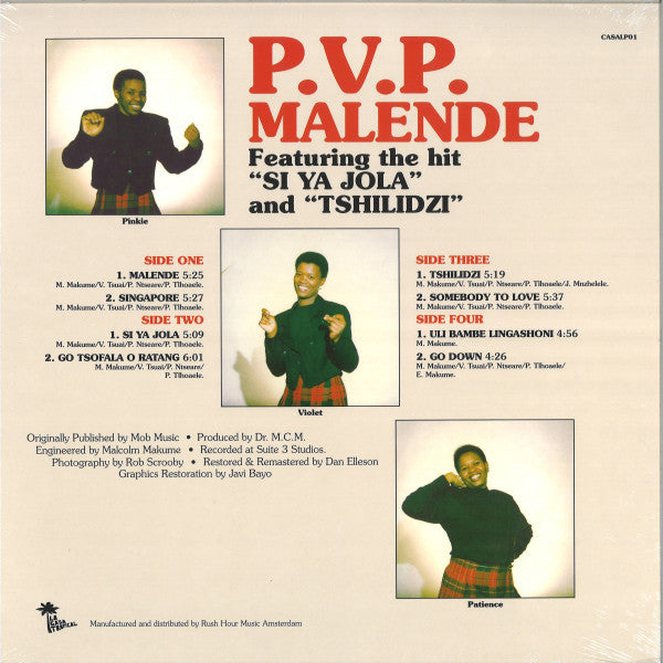 Patience, Violet & Pinky : Malende (2xLP, RE)