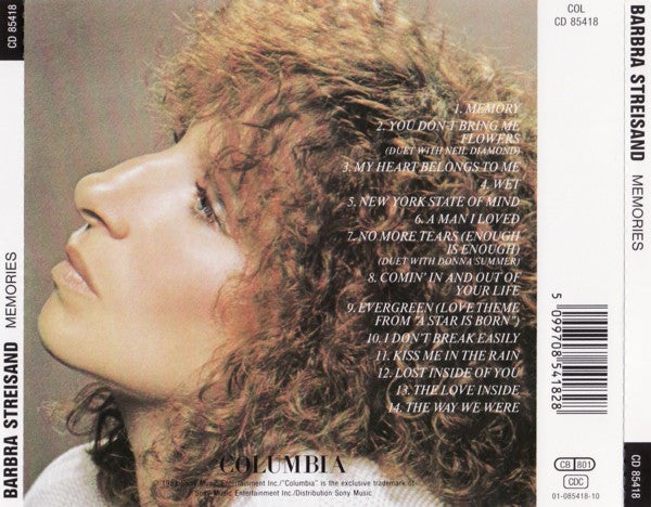 Barbra Streisand : Memories (CD, Comp, RE)