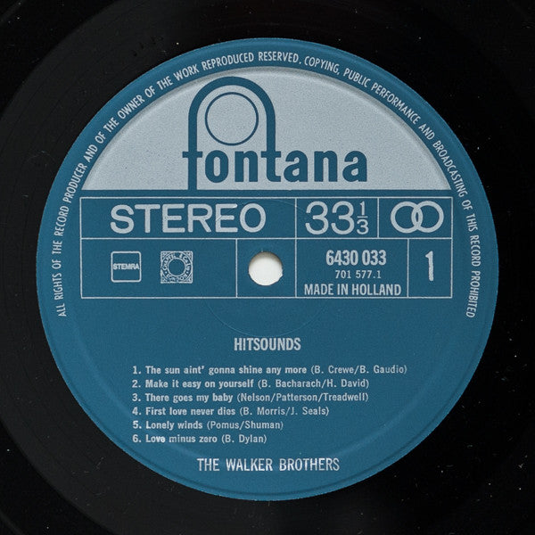 The Walker Brothers : Hitsounds (LP, Comp, RE)