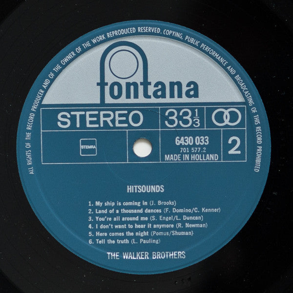 The Walker Brothers : Hitsounds (LP, Comp, RE)