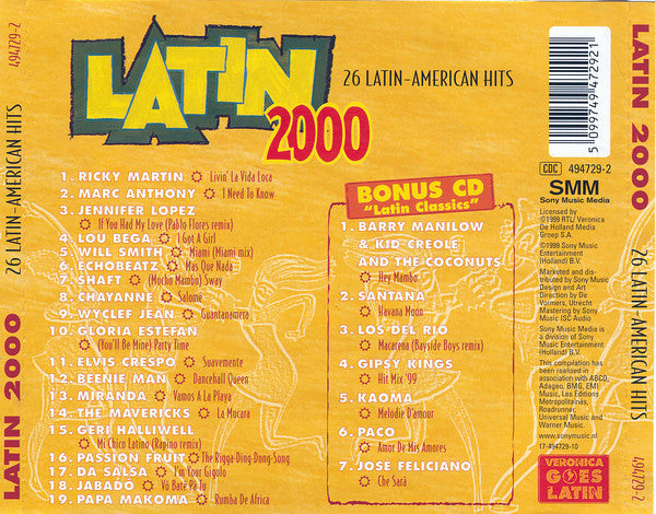 Various : Latin 2000 (26 Latin-American Hits) (2xCD, Comp)