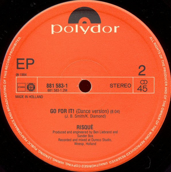 Risqué (2) : Go For It! (12", EP, Maxi)