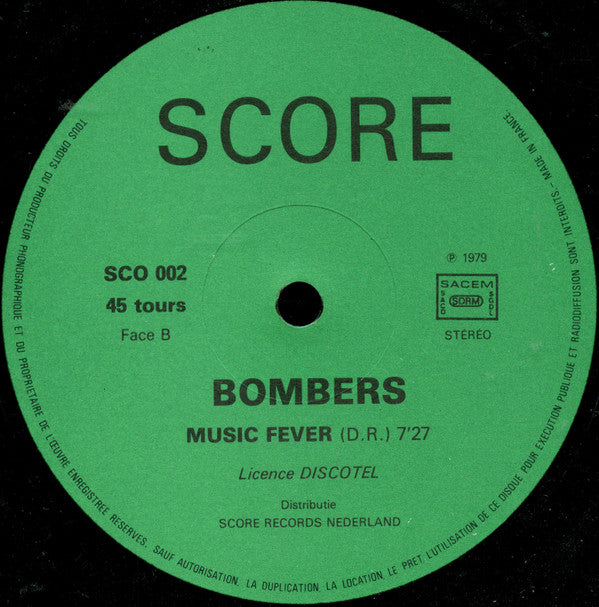Bombers : Get Dancin' / Music Fever (12")