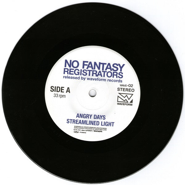 Registrators : No Fantasy (2x7", EP, Gat)