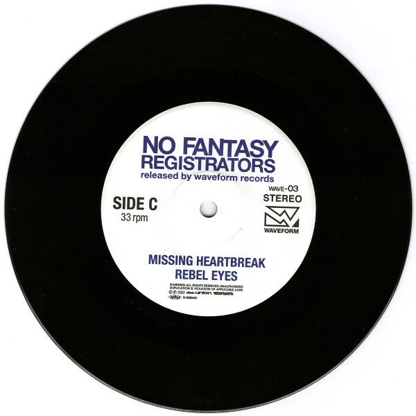 Registrators : No Fantasy (2x7", EP, Gat)