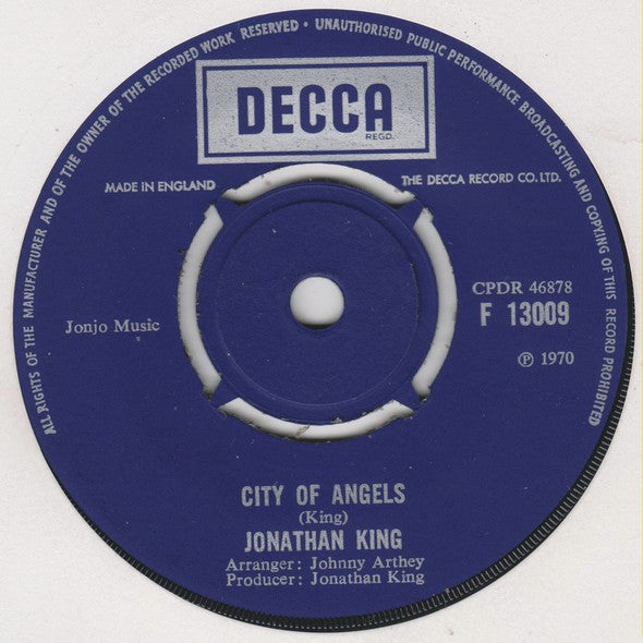 Jonathan King : Million Dollar Bash (7")