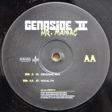 Genaside II : Mr. Maniac (12")