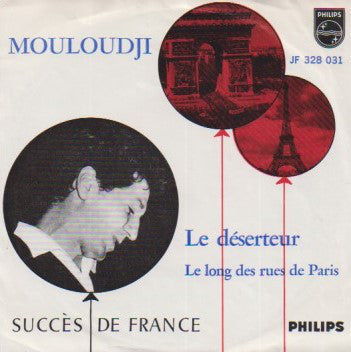 Mouloudji : Le Déserteur (7", Single, Mono, Jukebox)