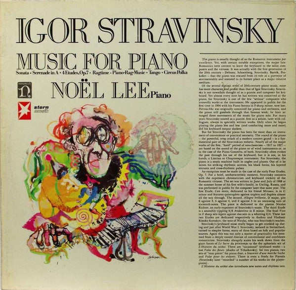 Igor Stravinsky, Noël Lee : Music For Piano (LP, RE)