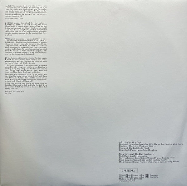 Nick Cave & The Bad Seeds : The Firstborn Is Dead (LP, Album, RE)